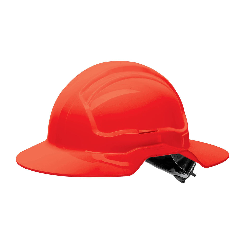 Force360 HPFPRBB56R Broad Brim Hard Hat, Non-Vented, 6 Point Ratchet Harness, Type 1