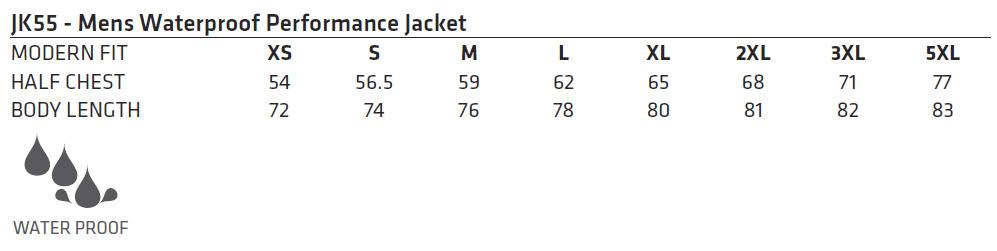 Winning Spirit Jk55 Mens Absolute Waterproof Performance Jacket