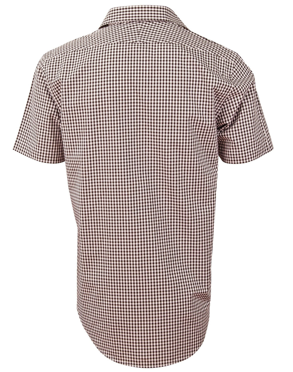 Benchmark M7330s Mens Gingham Check S/s Shirt