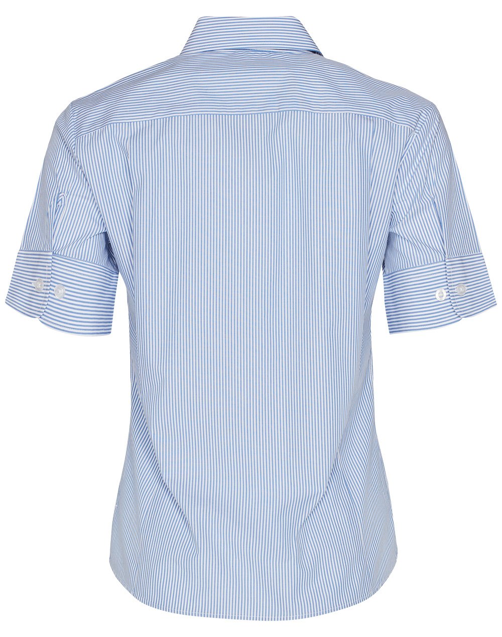 Benchmark M8234 Ladies Balance Stripe Short Sleeve Shirt