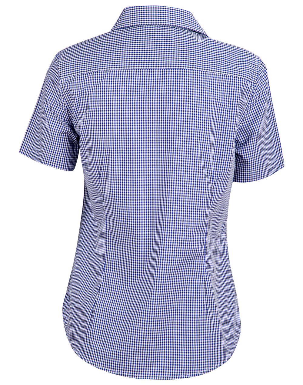 Benchmark M8320s Ladies Two Tone Check S/s Shirt