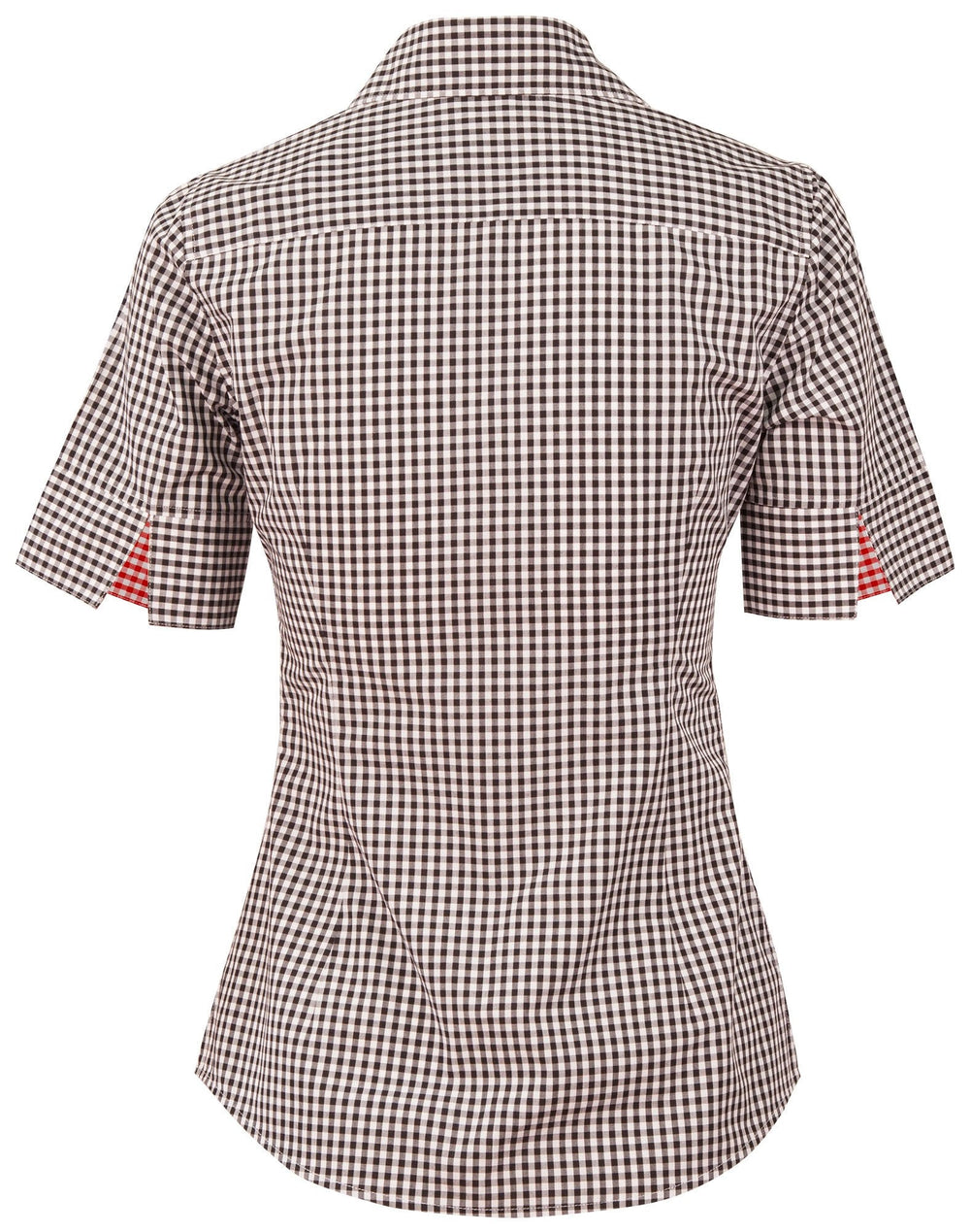 Benchmark M8330s Ladies Gingham Check S/s Shirt
