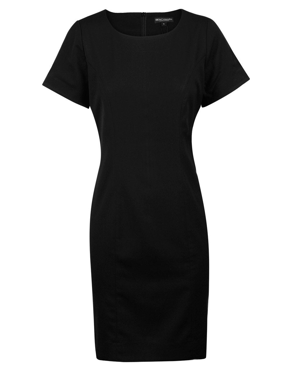 Benchmark M9282 Ladies Poly/viscose Stretch Short Sleeve Dress