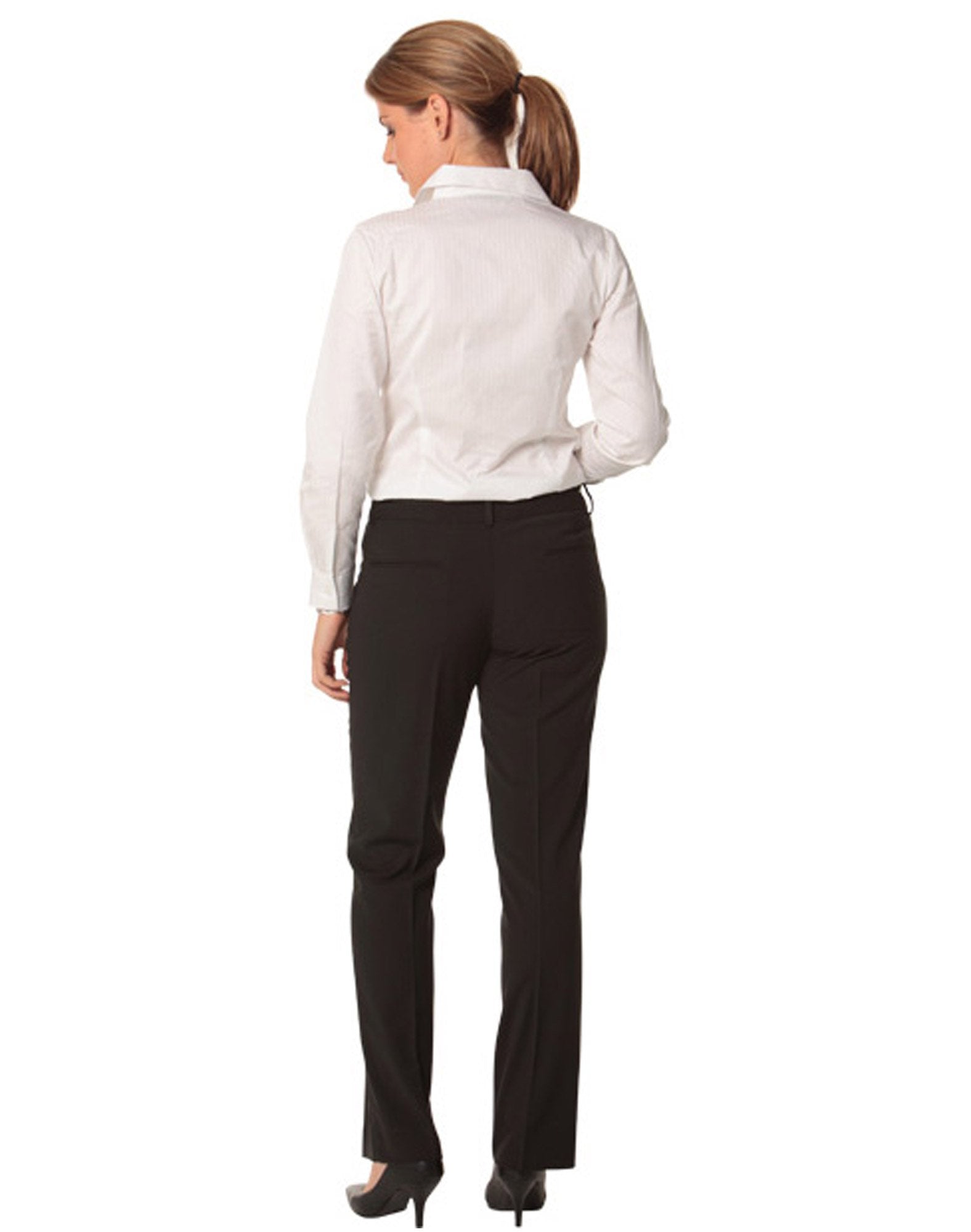 Benchmark M9400 Ladies Slim Leg Flexi Waist Pants In Wool Stretch