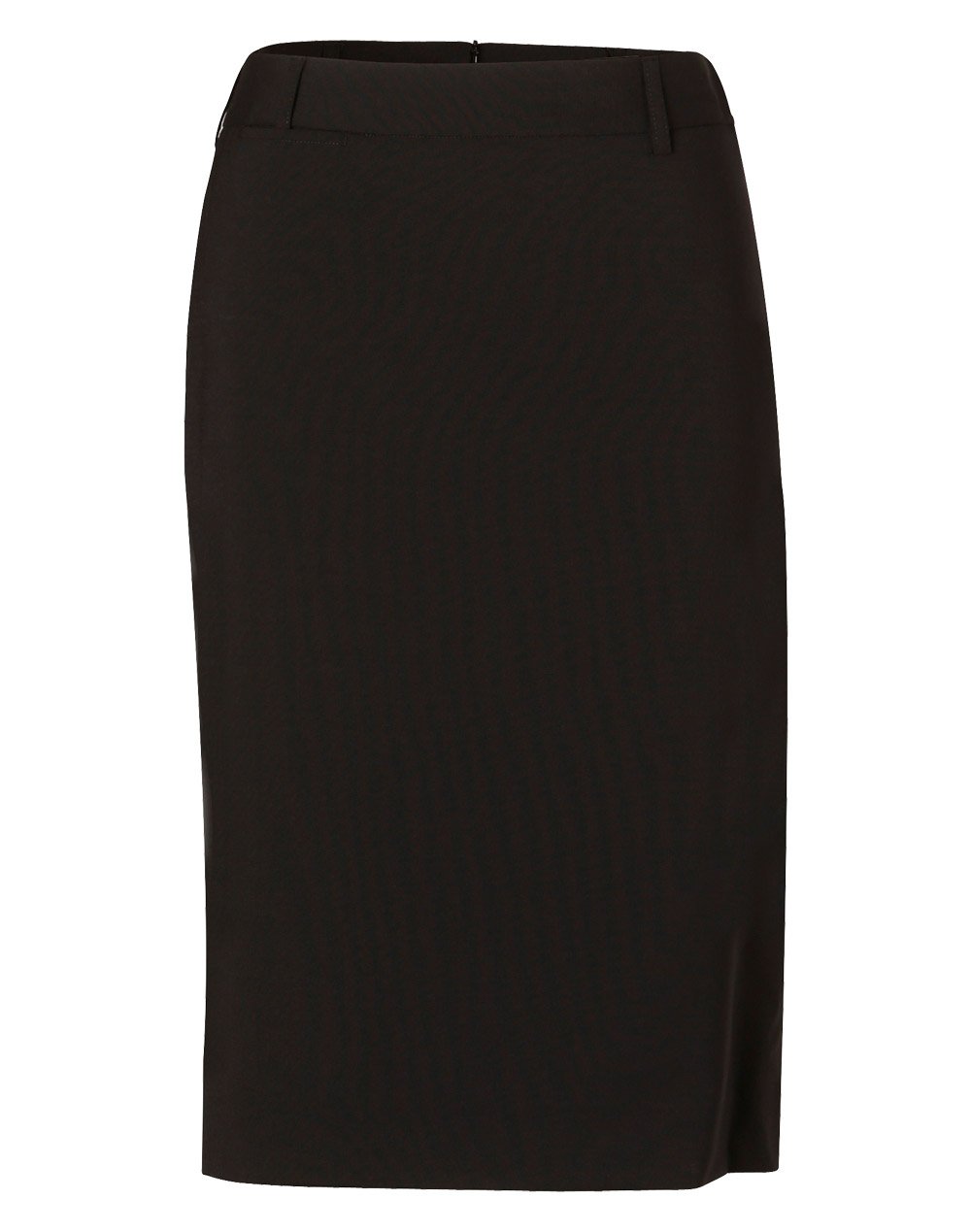 Benchmark M9470 Ladies Mid Length Lined Pencil Skirt In Wool Stretch
