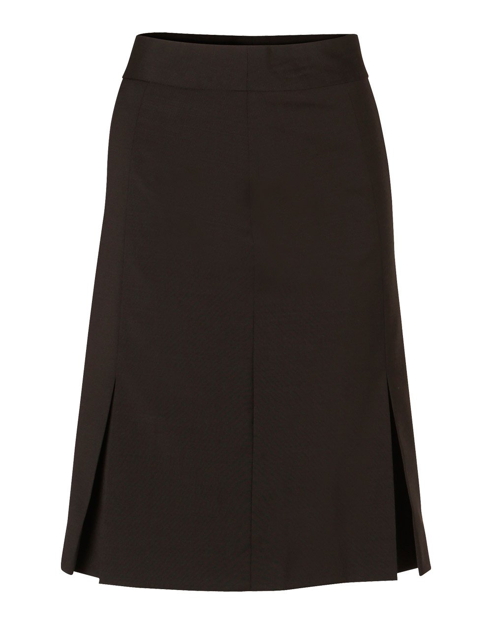 Benchmark M9473 Ladies Pleated Skirt In Wool Stretch