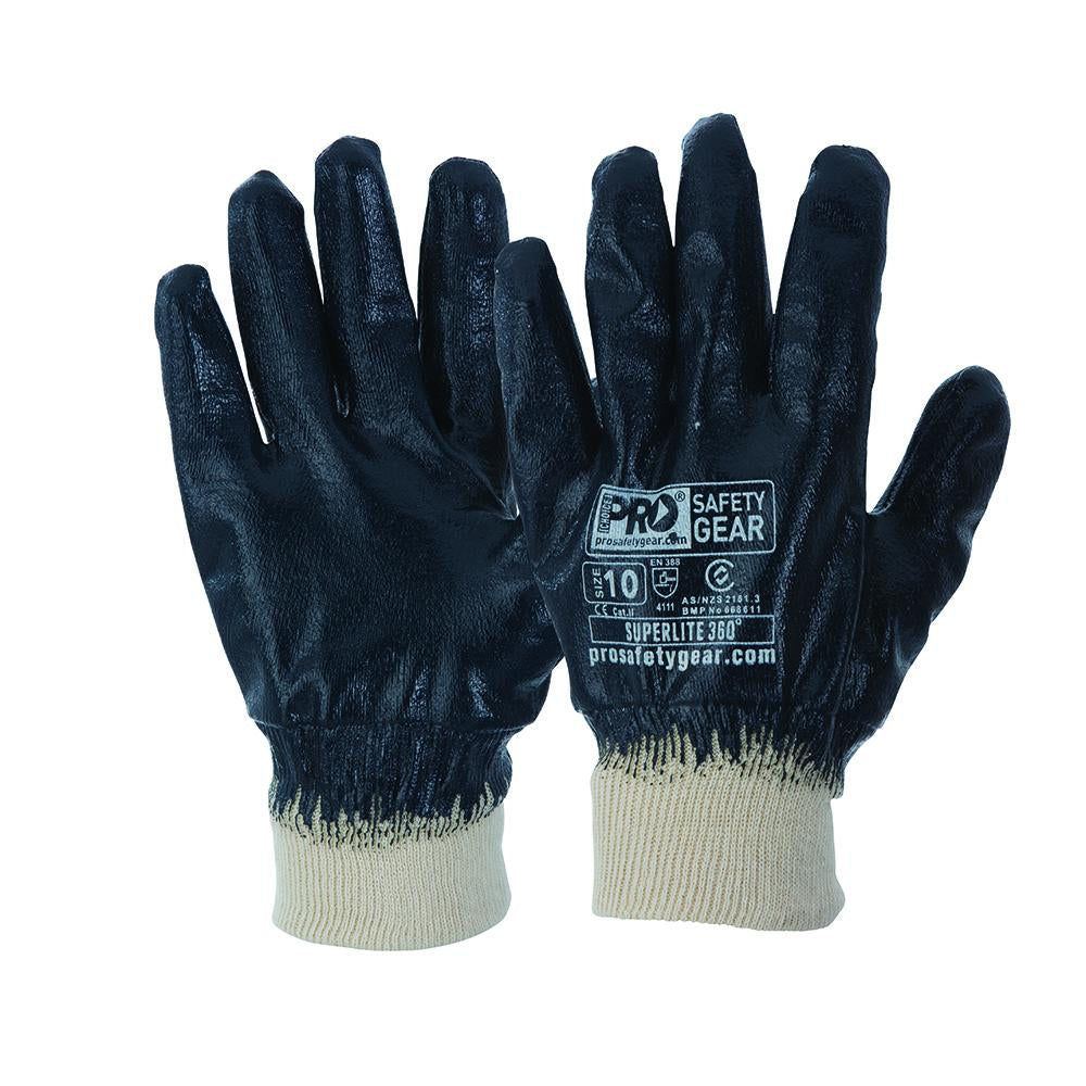 Pro Choice Safety Gear Nbrfbb Super-lite Blue Fully Dipped Gloves