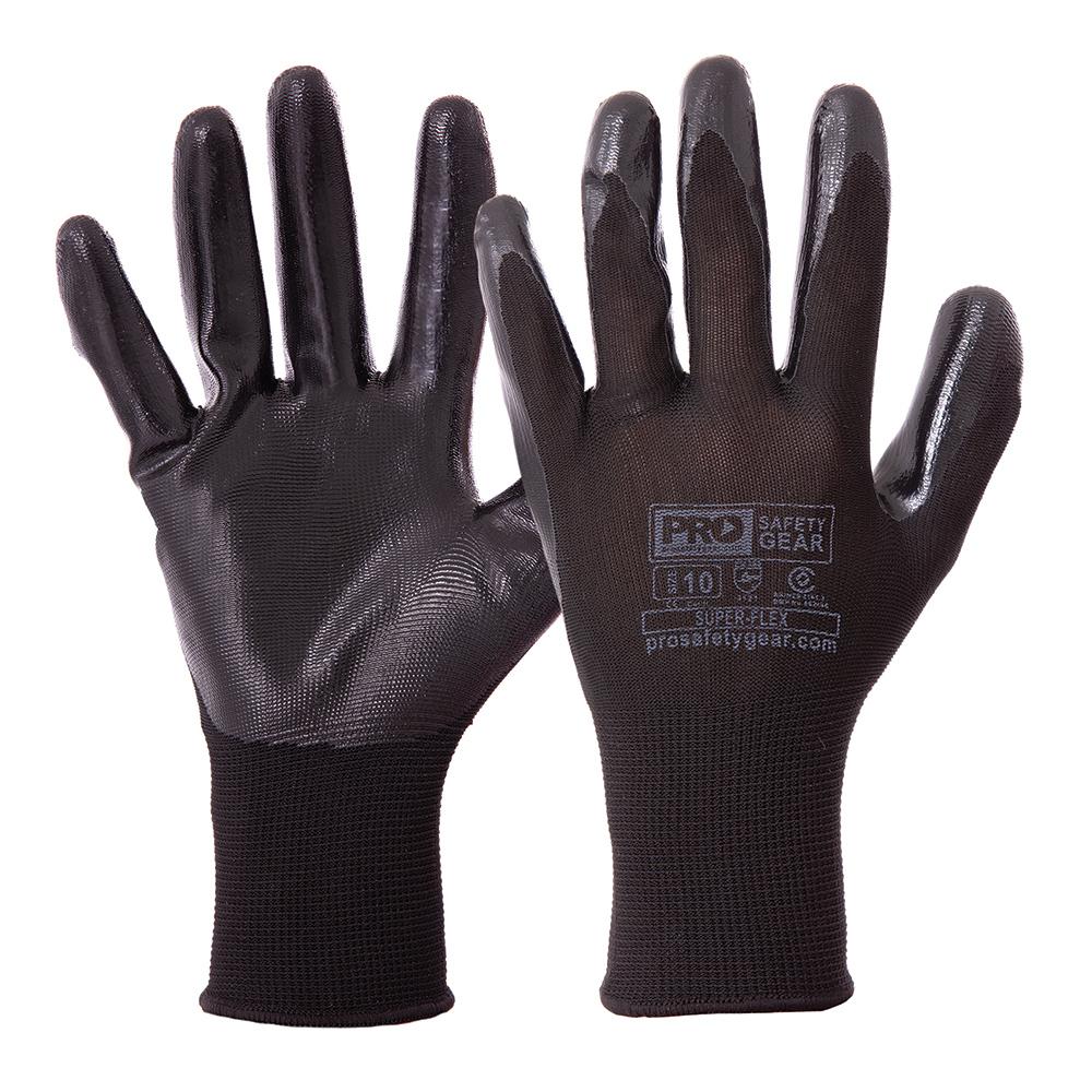 Pro Choice Safety Gear Np7 Super-flex Nitrile Dip Glove