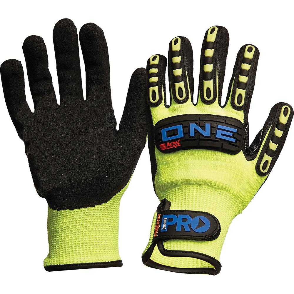 Pro Choice Safety Gear Onecr Arax One Nitrile Foam / Cut Resistant Liner Rubber Back Gloves