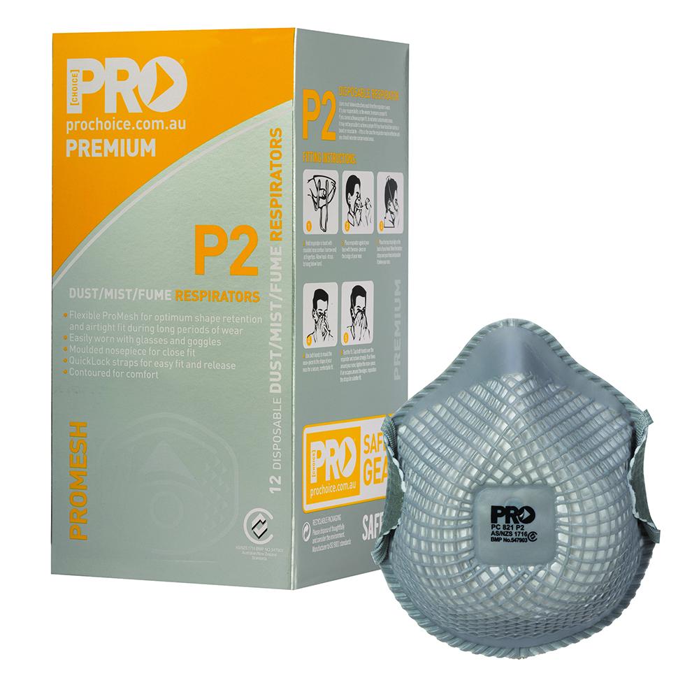 Pro Choice Safety Gear Pc821 Dust Masks Promesh P2