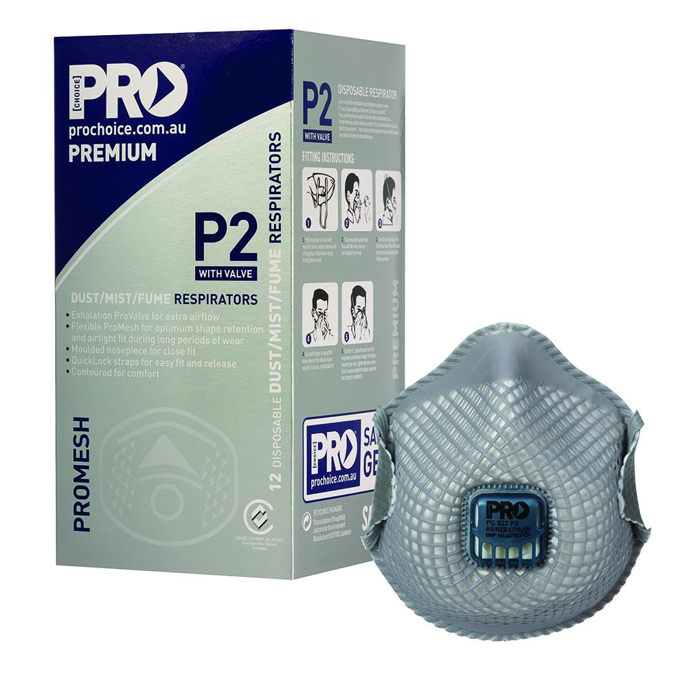 Pro Choice Safety Gear Pc822 Dust Masks Promesh P2