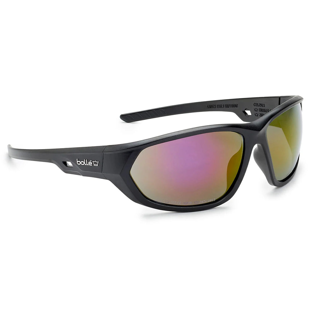 Bolle KOMET Smoky Red Flash PC AS Lens Black Frame