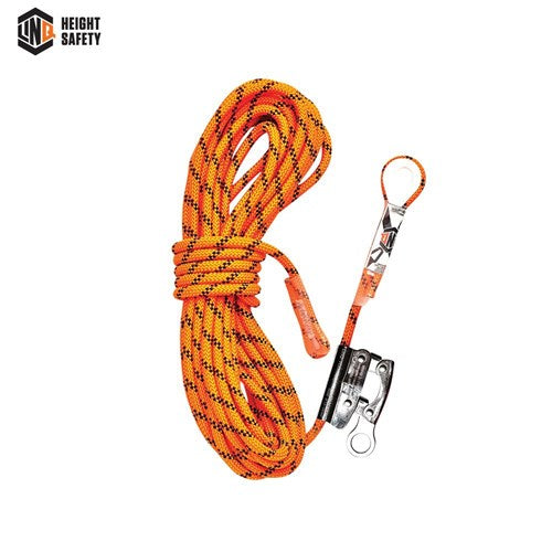 Linq Kernmantle Rope With Thimble Eye And Rope Grab 15m