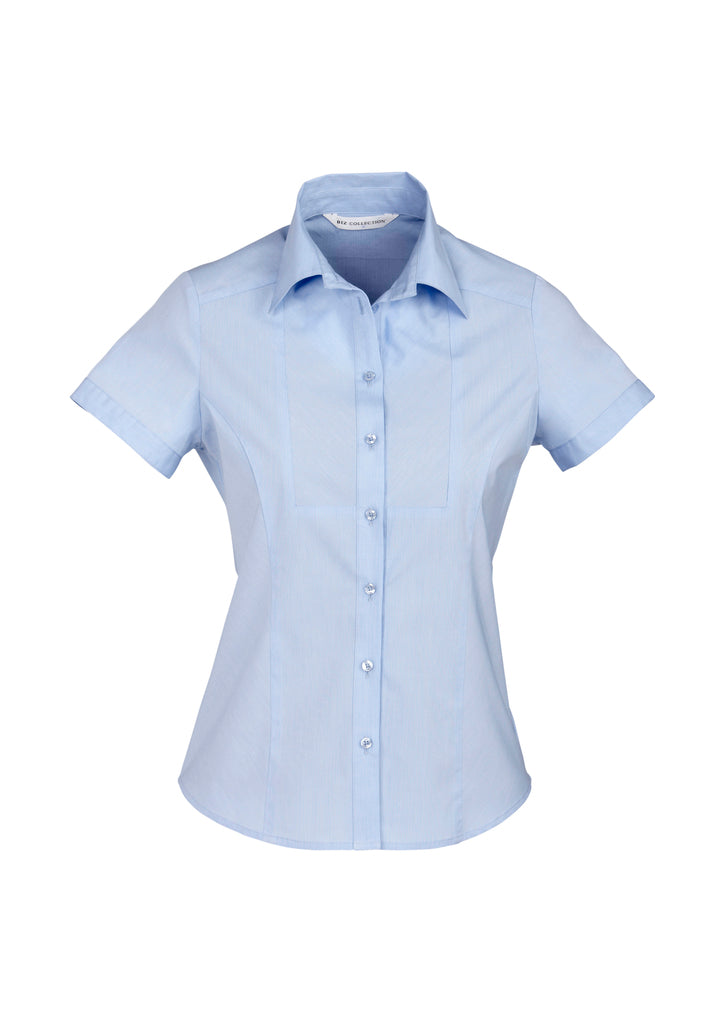 Bizcollection S122ls Ladies Chevron Short Sleeve Shirt