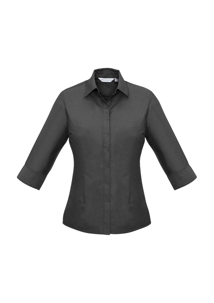 Bizcollection S504lt Ladies Hemingway 3/4 Sleeve Shirt