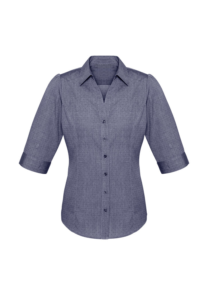 Bizcollection S622lt Ladies Trend 3/4 Sleeve Shirt