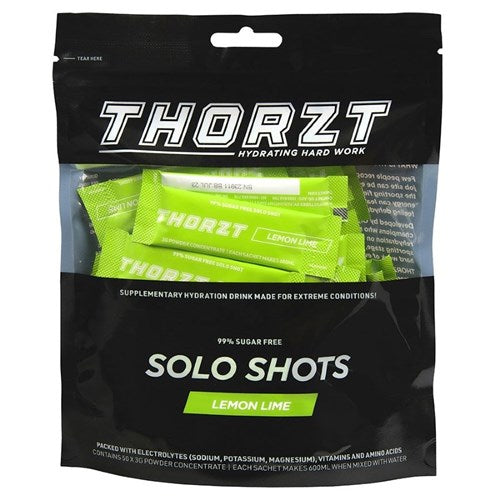 Thorzt SSSFLL Sugar Free Solo Shot - 50 X 3gm Sachets Lemon Lime