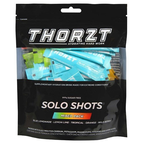 Thorzt SSSFMIX Sugar Free Solo Shot - 50 X 3gm Sachets Mixed Flavours