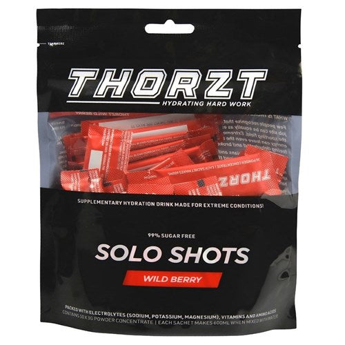 Thorzt SSSFWB Sugar Free Solo Shot - 50 X 3gm Sachets Wild Berry