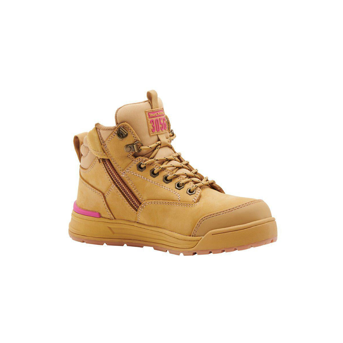 Hard Yakka Y60240 Womens 3056 Zip Side Safety Boot - Wheat