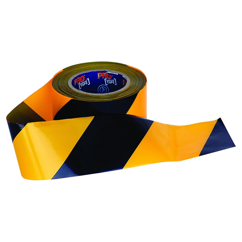 Pro Choice Safety Gear Yb10075 Barricade Tape - 100mm X 75m Yellow / Black