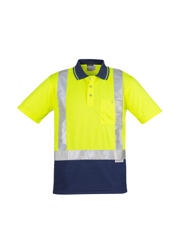 Syzmik Zh233 Mens Hi Vis Spliced Polo - Short Sleeve Shoulder Taped