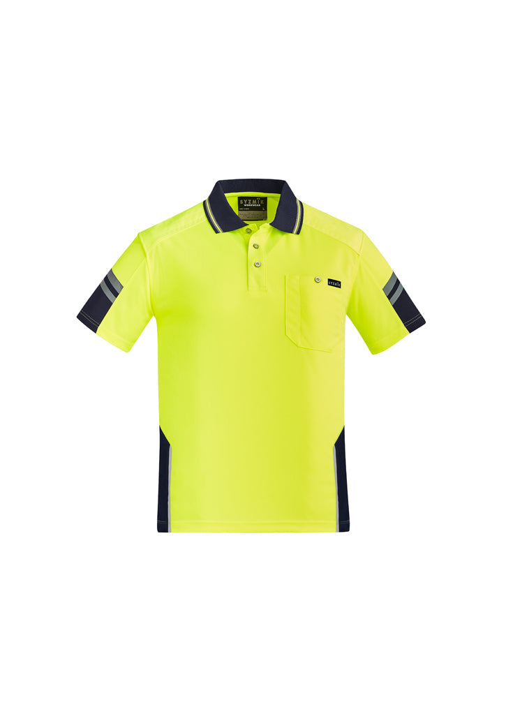 Syzmik Zh465 Mens Reinforced Hi Vis Squad S/s Polo