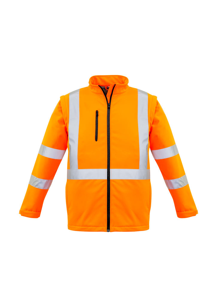 Syzmik Zj680 Unisex Hi Vis 2 In 1 X Back Soft Shell Jacket