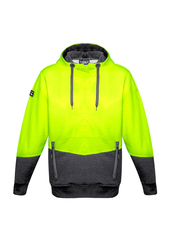 Syzmik Zt477 Unisex Hi Vis Textured Jacquard Hoodie