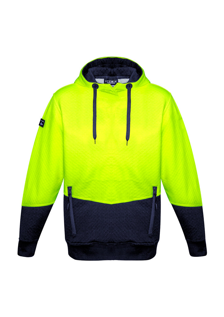 Syzmik Zt477 Unisex Hi Vis Textured Jacquard Hoodie