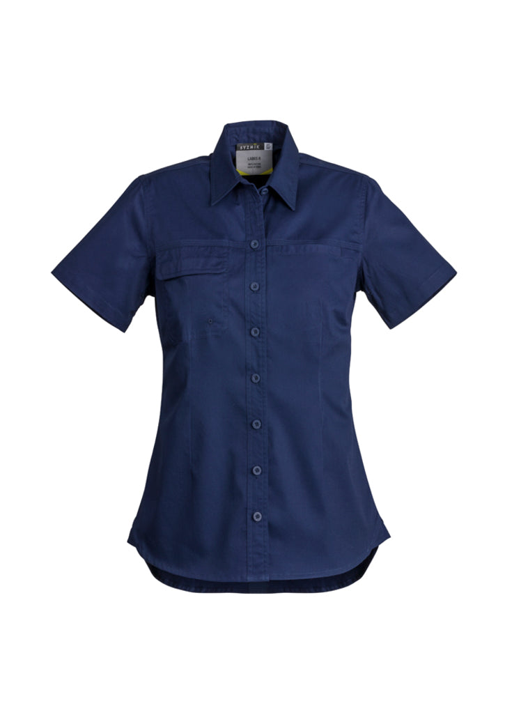 Syzmik Zwl120 Womens Lightweight Tradie S/s Shirt