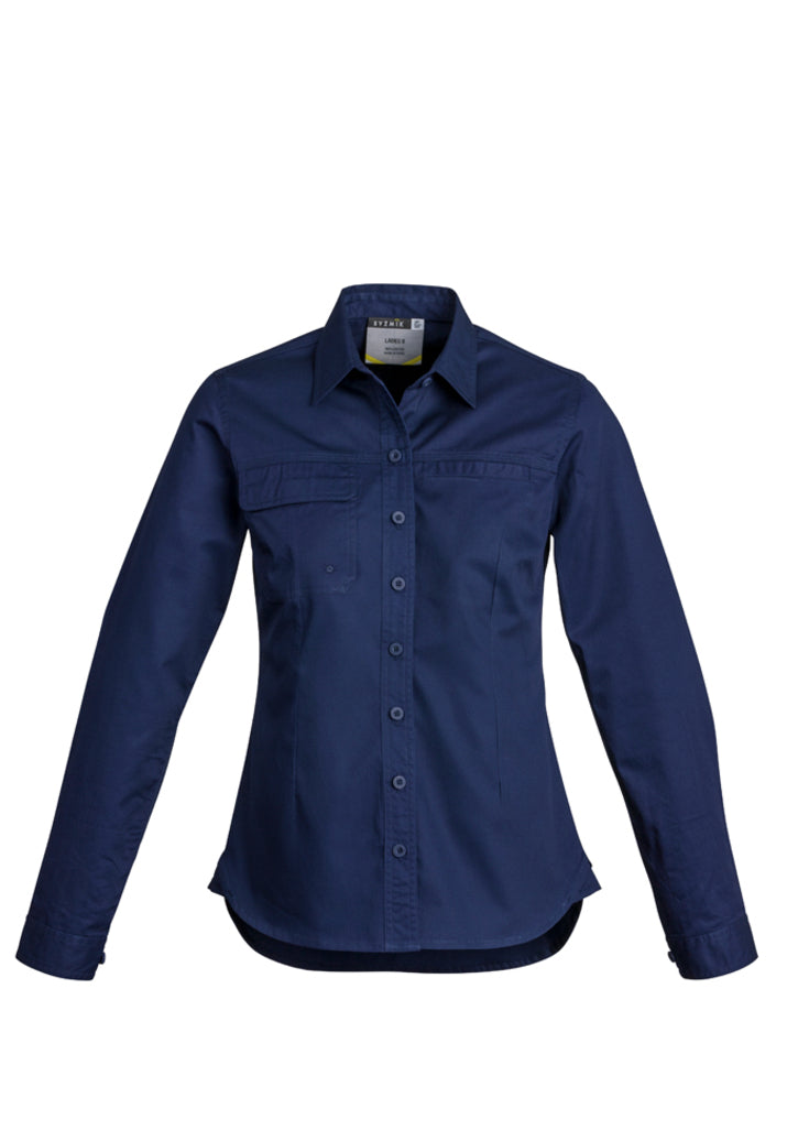 Syzmik Zwl121 Womens Lightweight Tradie L/s Shirt