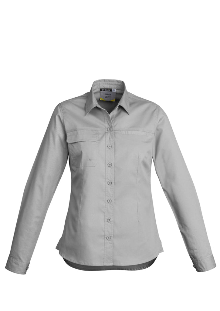 Syzmik Zwl121 Womens Lightweight Tradie L/s Shirt