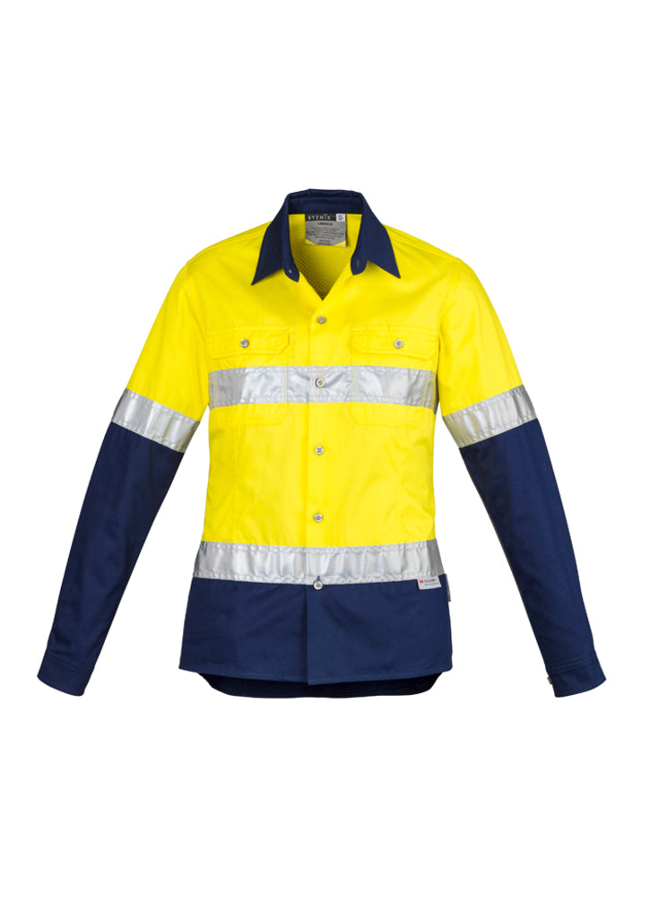 Syzmik Zwl123 Womens Hi Vis Spliced Industrial Shirt - Hoop Taped