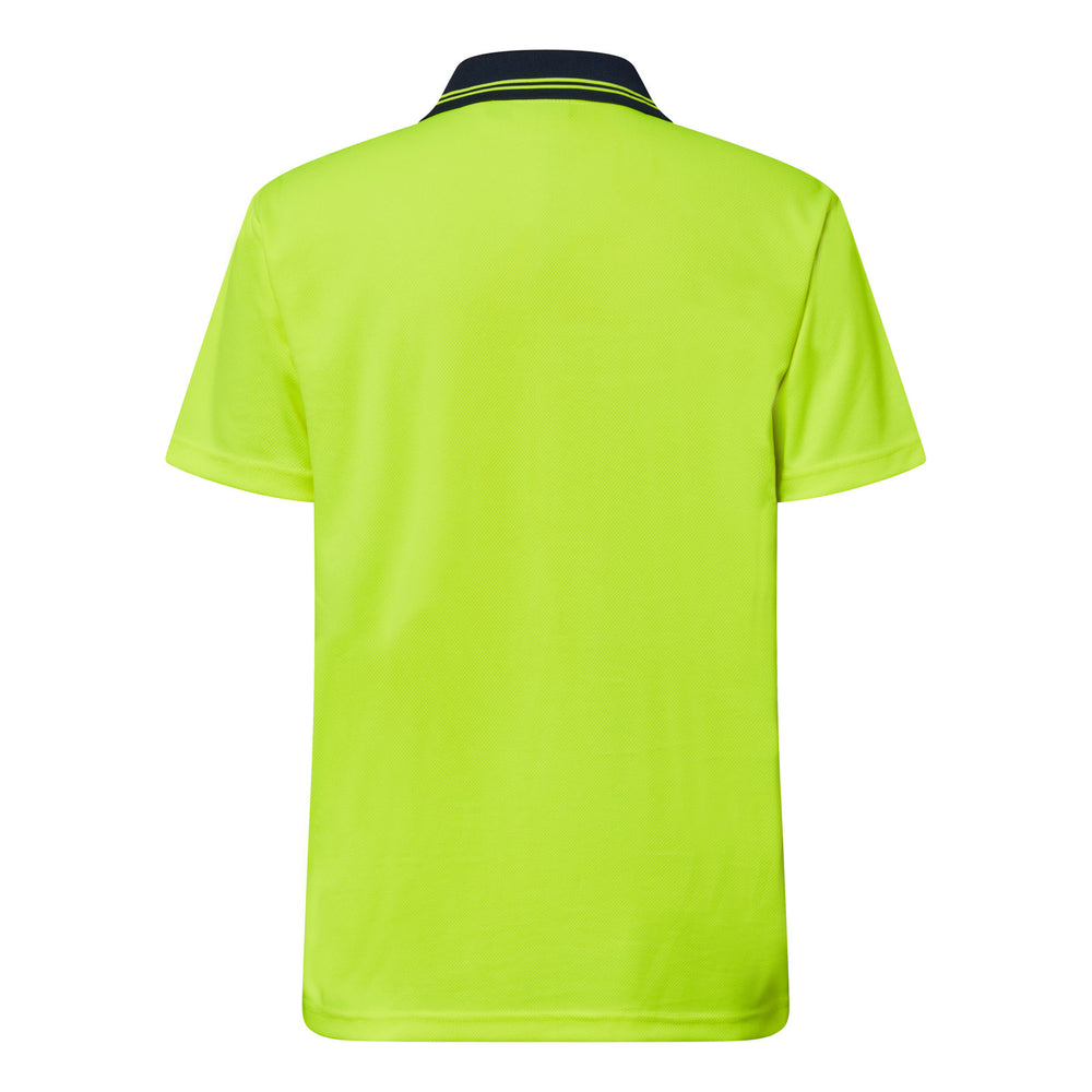 Workcraft WSP201 Hi-vis Lightweight Short Sleeve Micromesh Polo