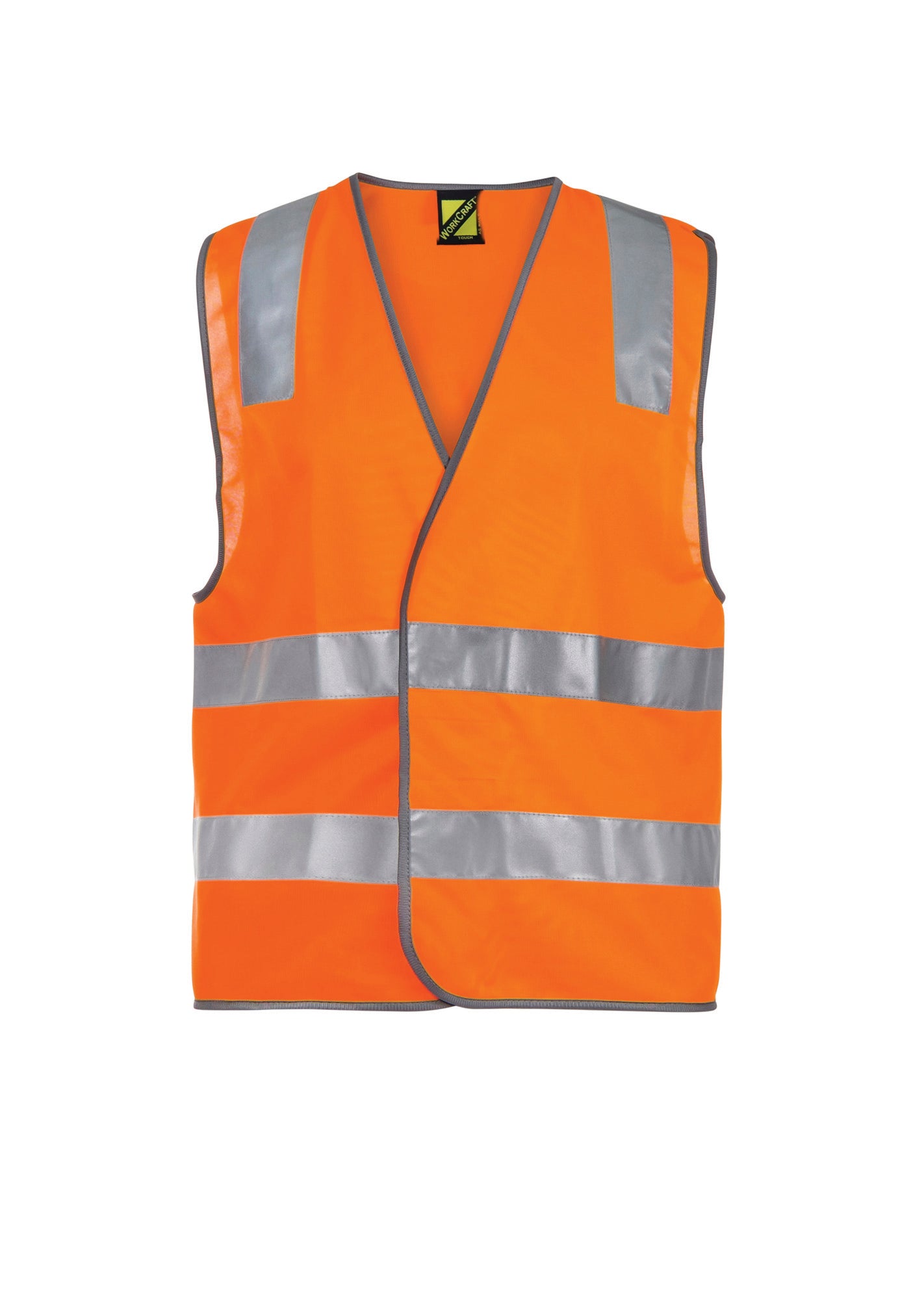 Workcraft WV7001 Unisex Hivis Safety Vest Taped