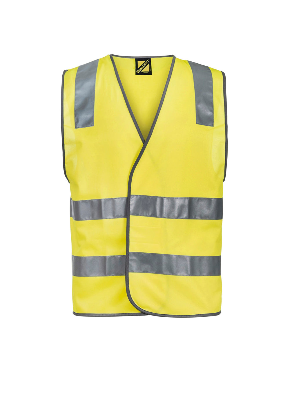 Workcraft WV7001 Unisex Hivis Safety Vest Taped