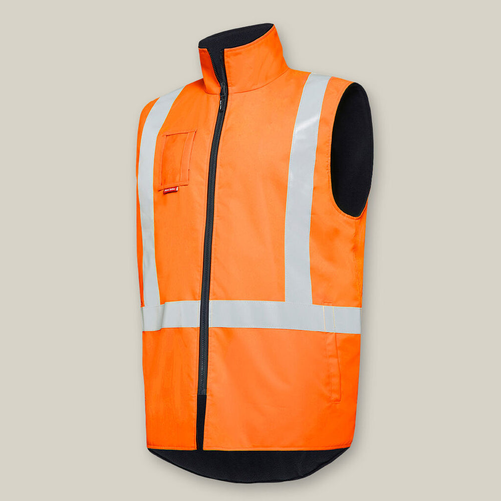 Hard Yakka Y21480 Hivis Vest Taped H Pattern Shell Jacket
