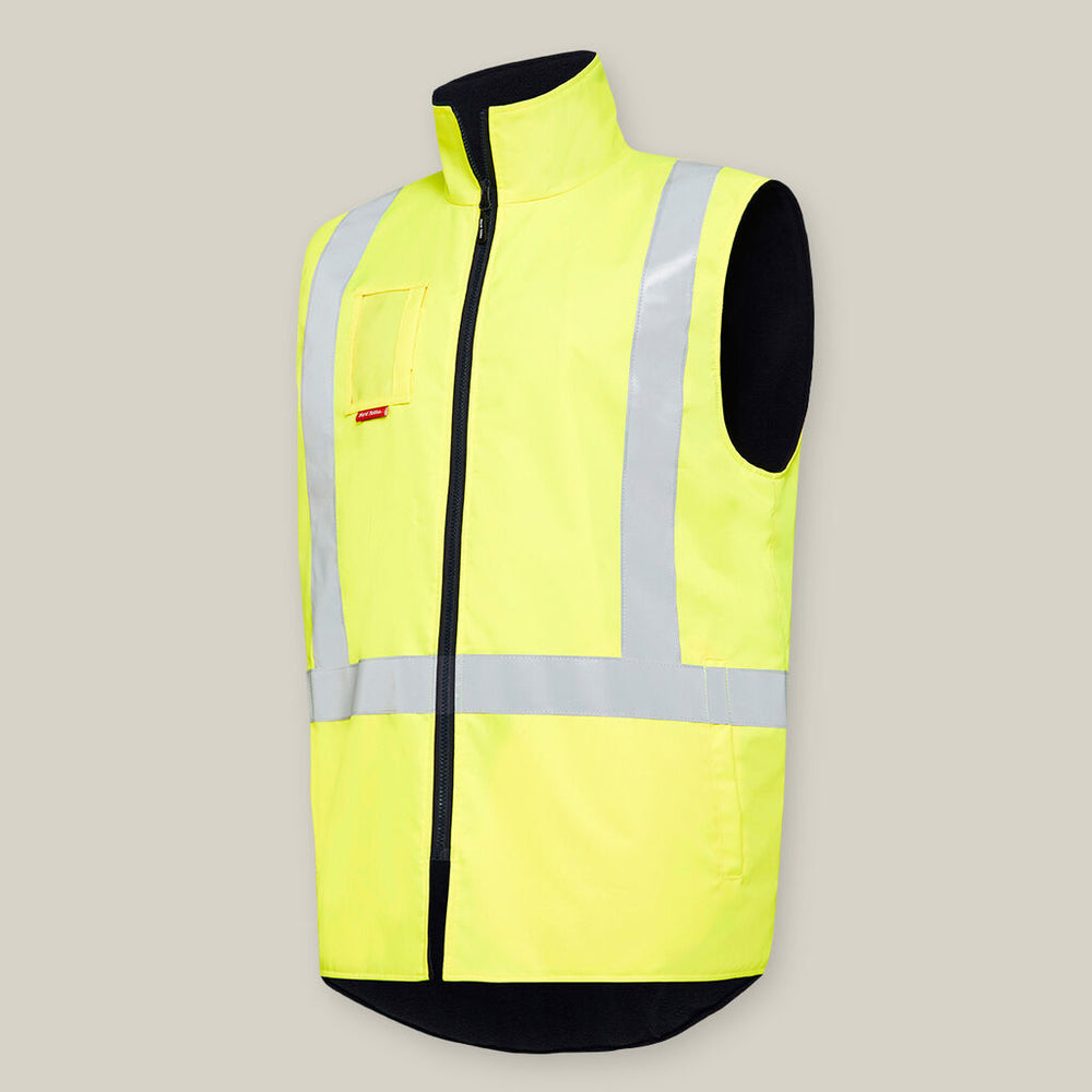 Hard Yakka Y21480 Hivis Vest Taped H Pattern Shell Jacket